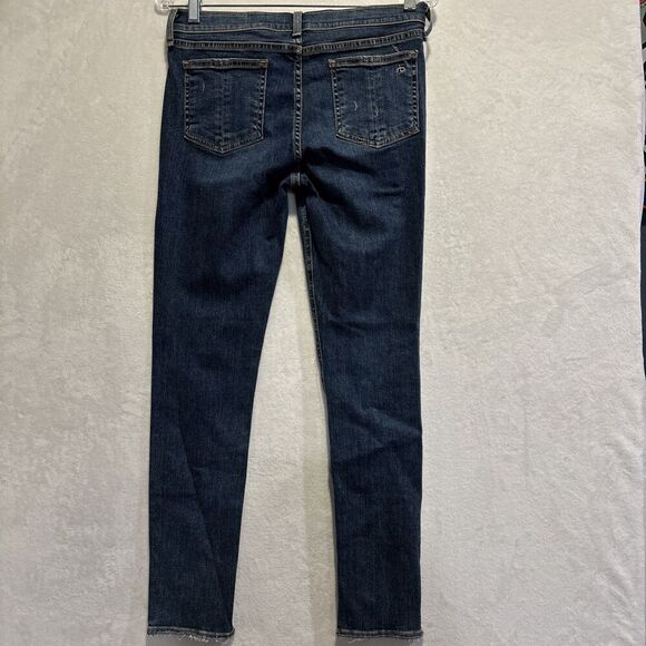 RAG & BONE W1502K520LAP La Paz Blue Skinny Denim Distressed Jeans Pants Size 29 - Picture 2 of 16